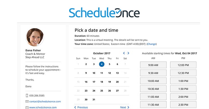 Best Appointment Scheduling Apps ScheduleOnce